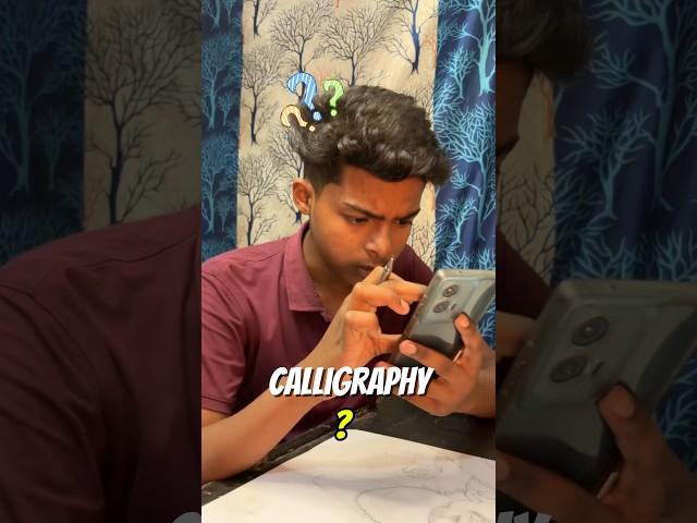first time calligraphy ️ #shortsfeed #art #artist #drawing