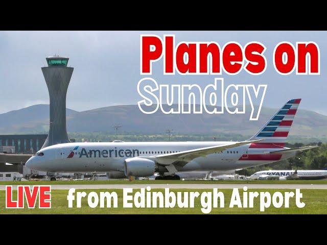 SHOOT THE BREEZE Sunday 22/6/25LIVE WINDY Plane Spotting Edinburgh Airport ACTION plus chat