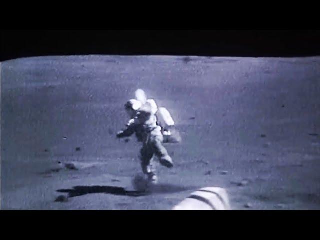 Astronauts falling on the Moon, NASA Apollo Mission Landed on the Lunar Surface