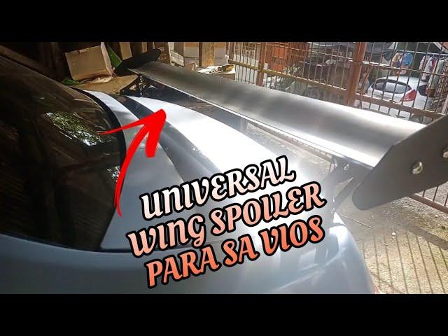 Paano e install ang aluminum spoiler wing sa toyota vios