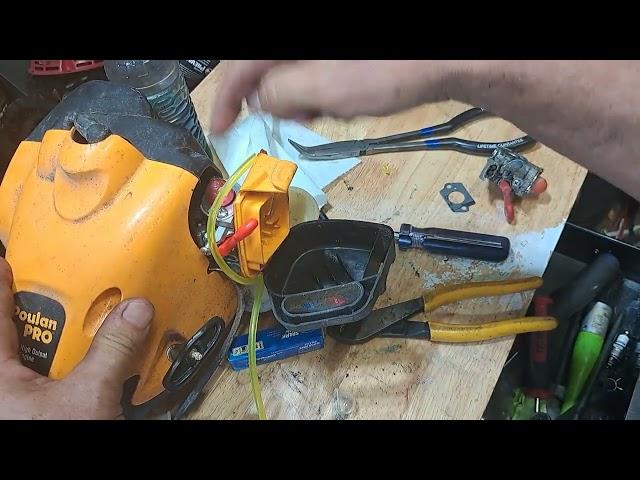 25cc poulan pro trimmer carburetor fuel line kit install