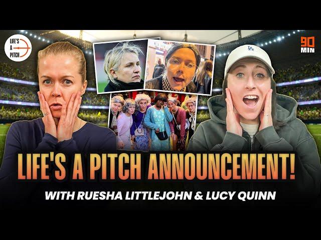 We Have A SPECIAL Life’s A Pitch ANNOUNCEMENT! 🫢 Ruesha’s RED CARD For Emma Hayes’ Poem! 🟥