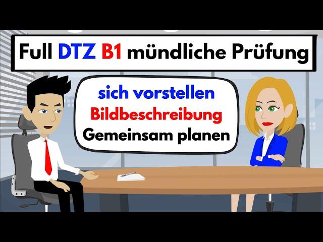 DTZ B1 oral exam | Introducing yourself & image Description & plan something together