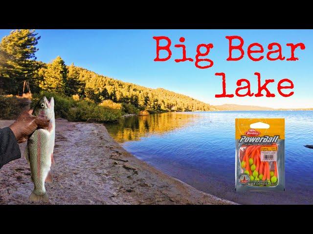 Trout fishing using Berkley powerbait | Big Bear lake (catch and cook)