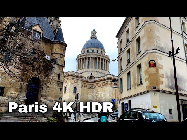 【4K/HDR】Walking tour : Backstreets of Paris 