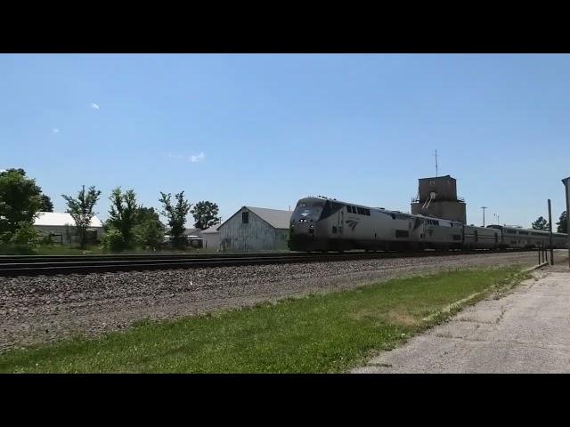 Neat K5LA:  Amtrak 126 Leads Train #6 Princeton, IL 5/23/24