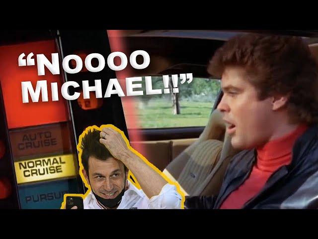 Toto Wolff Calls Michael Knight (Knight Rider)