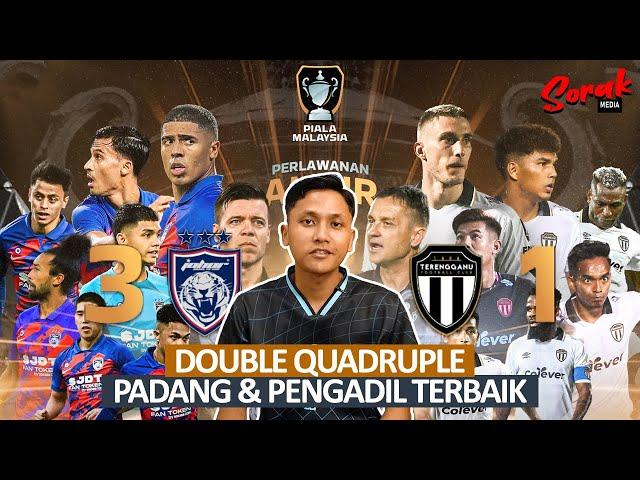 Analisis Ringkas JDT vs Terengganu Final Piala Malaysia 2023