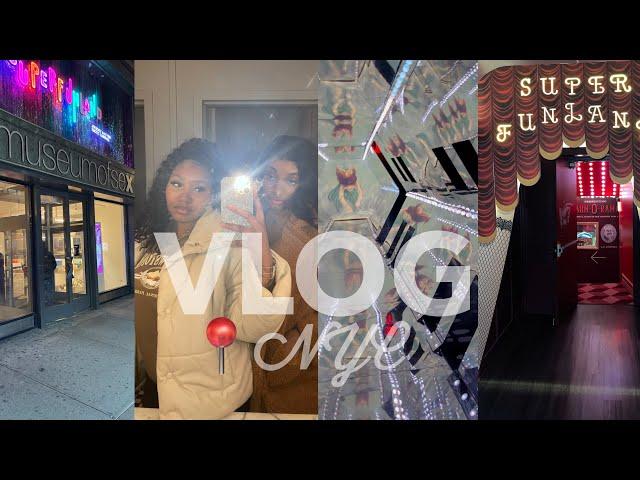 NYC VLOG I MUSEUM OF SEX 18+I SUPER FUNLAND I Biyanii