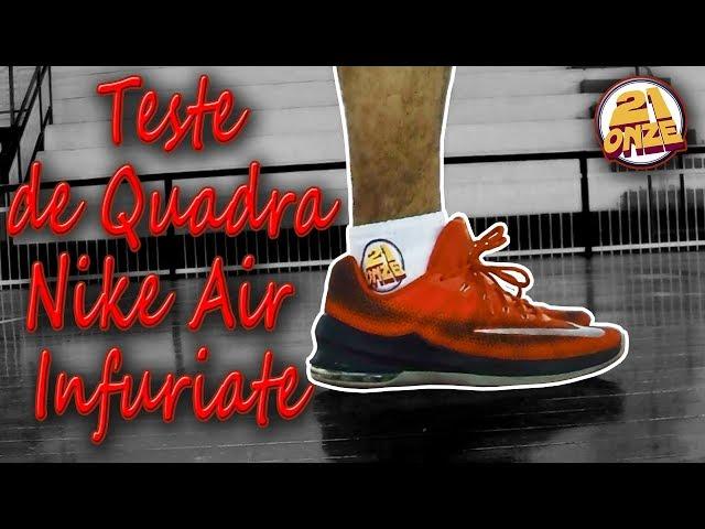 Teste em QUADRA NIKE AIR INFURIATE | Canal 21onze Tênis de Basquete.