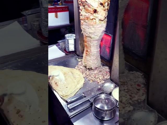 Chicken Shawarma Roll #shorts #streetfood