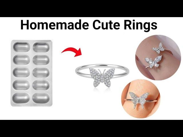 DIY homemade couple love rings/how to make rings from waste/best ring ever!