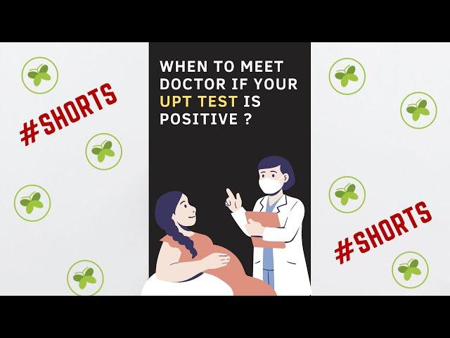 When to visit doctor after positive pregnancy test ? |#shorts