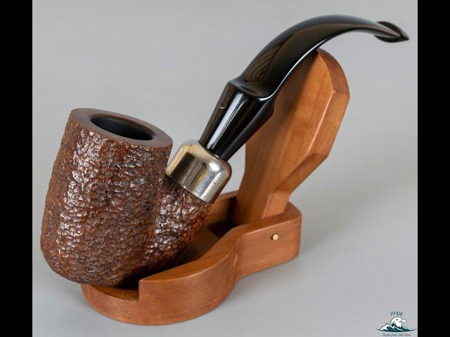 Savinelli Dry System Rusticated Full Bent Saddle Stem P-Lip (2604)