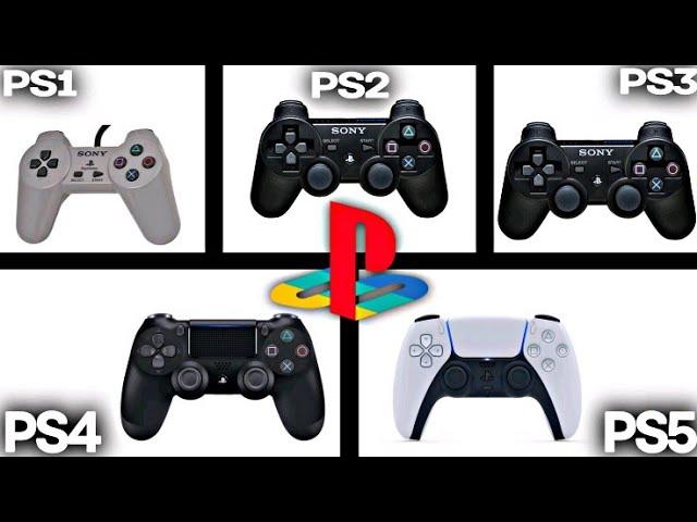 PLAYSTATION CONTROLLER EVOLUTION PS1 VS PS2 VS PS3 VS PS4 VS PS5