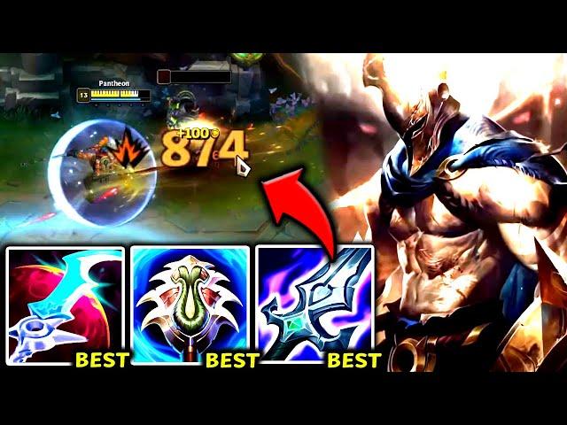 PANTHEON TOP 100% CRUSHES ALL S+ TIER TOPLANERS TOO EASY!  S14 Pantheon TOP Gameplay Guide