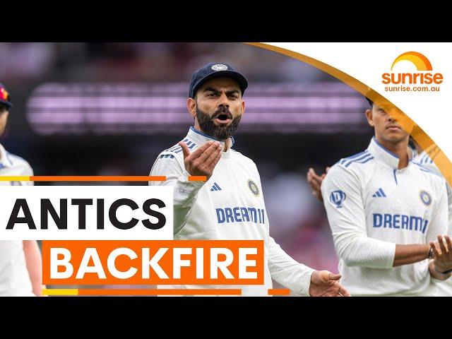 Was Virat Kohli in the wrong for sandpaper gesture? | Sunrise