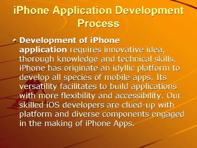 iPhone application development