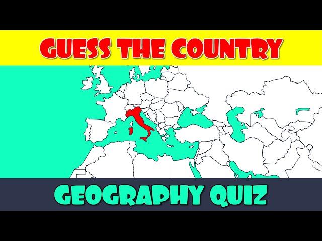 Guess the Country on the Map Quiz