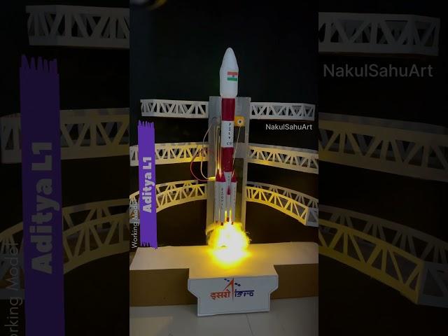 Aditya L1 launching working model ISRO India #shorts #viral #trending #youtubeshorts #diy NakulSahu