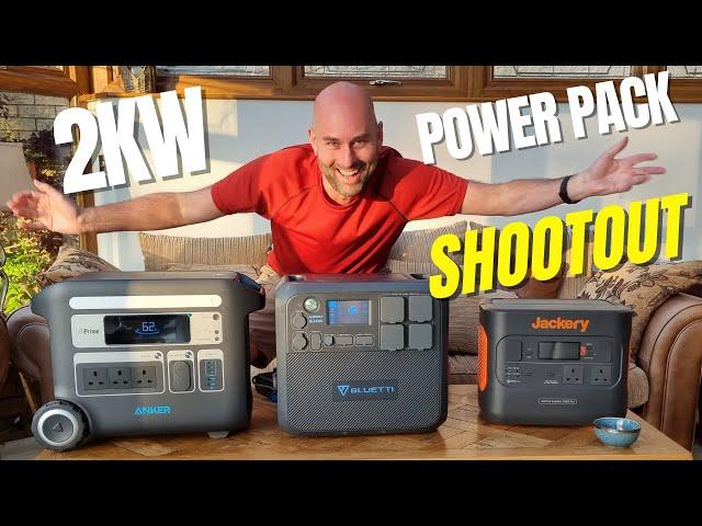 Battle of the 2kW Power Stations!! Anker vs Bluetti vs Jackery Fight It Out