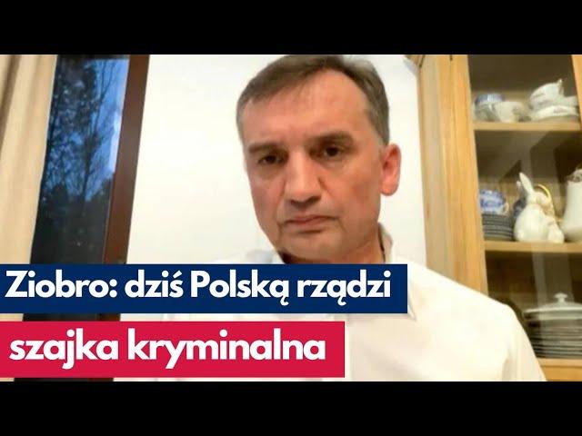 Ziobro: dziś Polską rządzi szajka kryminalna | Ziemkiewicz | Gość Dzisiaj