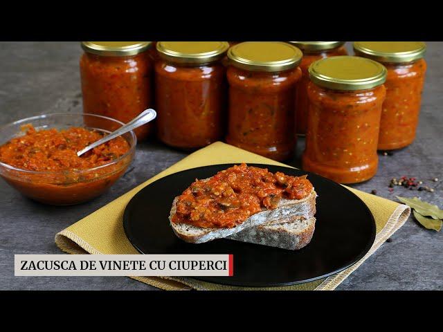 Zacuscă de vinete cu ciuperci