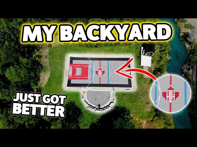 We Built a CUSTOM Sport Court!