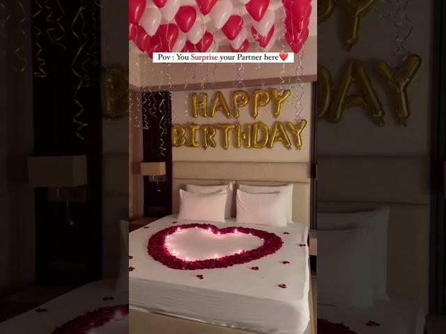 Birthday decoration for wife| romantic room decoration| romantic decoration for birthday| Birthday