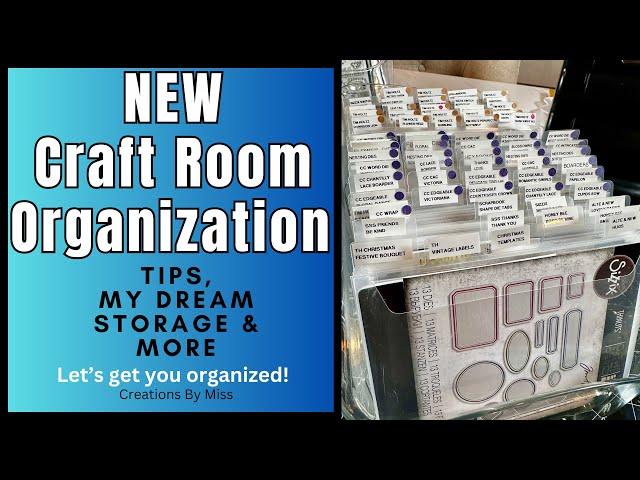 Organization & NEW Storage TIPS to Create Dream Craft Room Storage for Quick Card Making