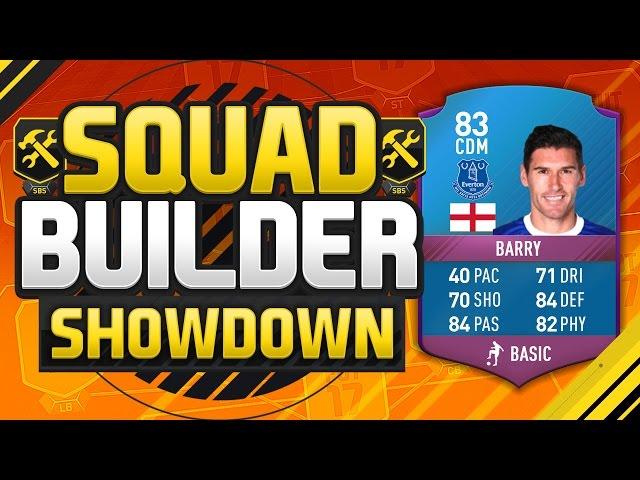 FIFA 17 SQUAD BUILDER SHOWDOWN!!! SPECIAL GARETH BARRY!!! Squad Builder Challenge Barry Squad Duel