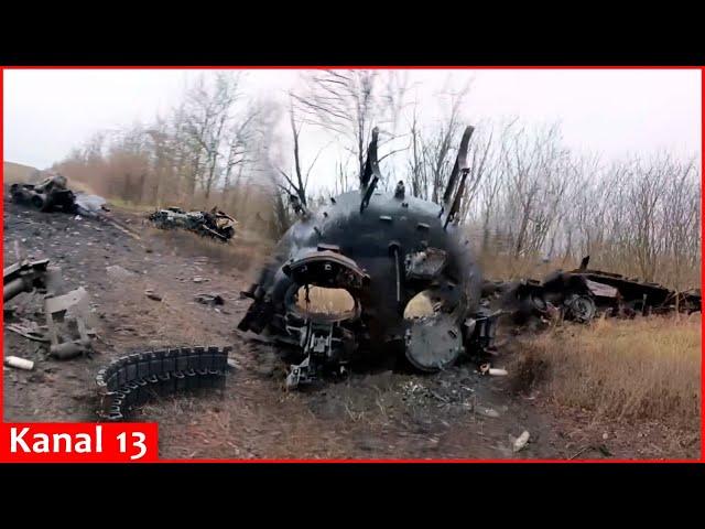 Footage of Russian equipment destroyed by "Himars" in Zaporizhzhia: Each one burned to ashes