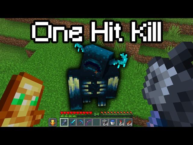 One Hitting Every Boss in Survival Minecraft