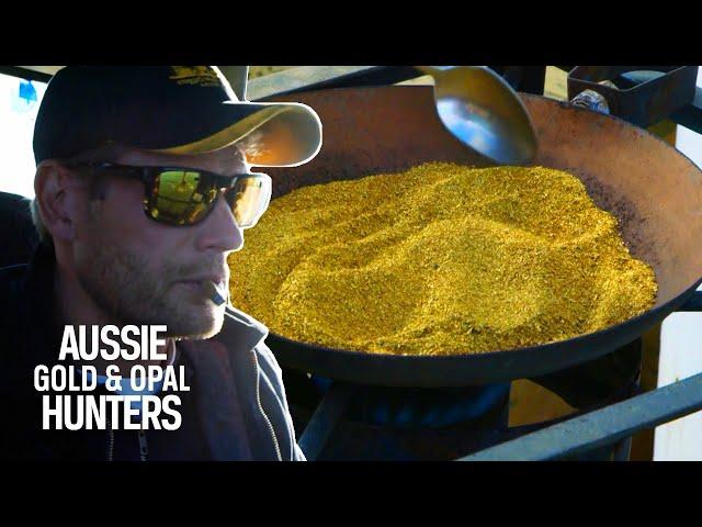 Shawn 'Mr. Gold' Promrenke Ends His Mining Week With $90,000 Worth Of Gold | Bering Sea Gold