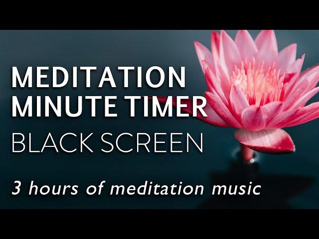 1 Minute Meditation Timer - Unguided Meditation Music - BLACK SCREEN