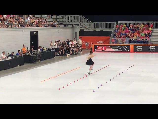 2019 WRG Inline Freestyle Classic Slalom JRW Final 4th Place Liu Jia Xin(CHN)