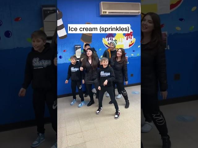 Singing our ice cream orders! #sharpefamilysingers #shorts