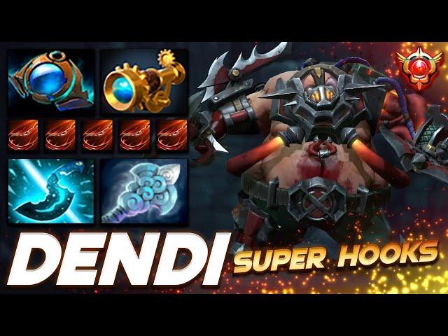 Dendi Pudge Super Hooks - Dota 2 Pro Gameplay [Watch & Learn]