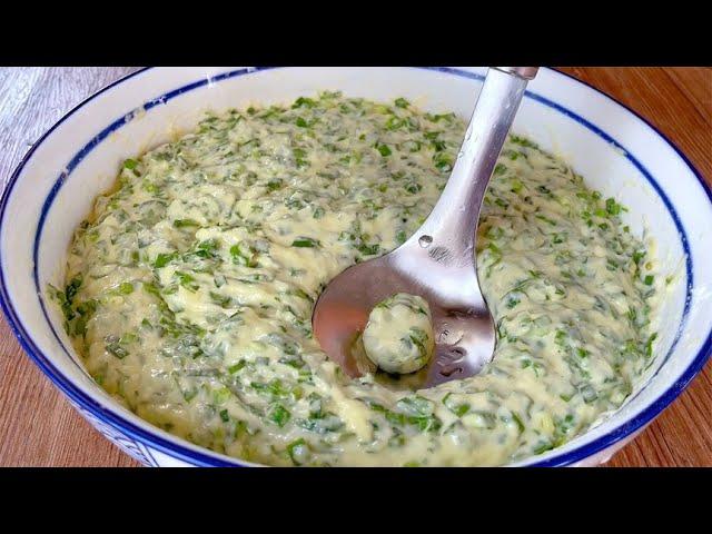 Leek pimples  as delicious as dumplings  are simple and fast  and even the soup is delicious.