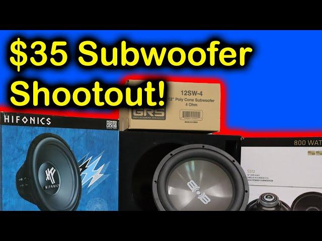 The best cheap car subwoofer on Amazon in 2023.