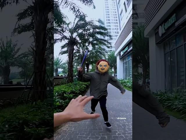 PARKOUR POV vs CRAZY CHUCKY (Epic Parkour POV Chase) P.5 || Tobypk
