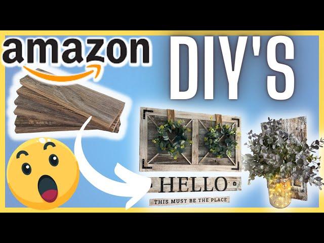 HIGH END AMAZON FARMHOUSE HOME DECOR DIY'S | BEGINNER friendly AMAZON home decor diys ! 