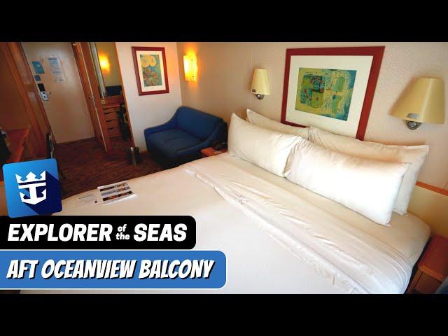 Explorer of the Seas | Aft Ocean View Stateroom with Balcony Tour & Review 4K Royal Caribbean