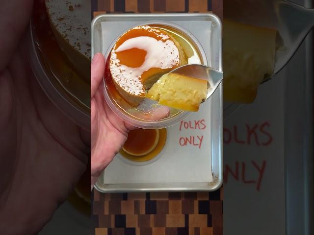 Flan + The Effect of Using Whole Eggs vs Egg Yolks