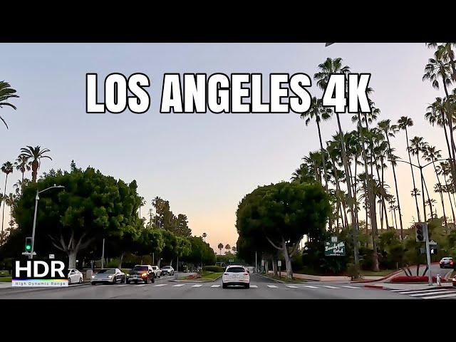 Sunset Drive on Sunset BLVD Los Angeles, California 4K