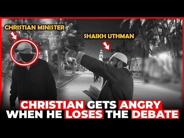 Christian gets Angry when he Loses the Debate | Mufti Uthman