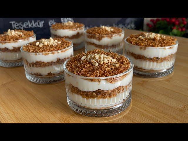 CRISPY PUDDING RECIPE WITH KADAYIFI Won't Get Tired of It If I Eat It Every Day