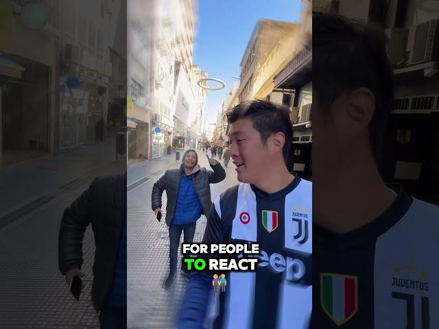  NEVER Wear a Ronaldo Jersey in Argentina!  (Crazy Social Experiment) #shorts #cr7 #messi