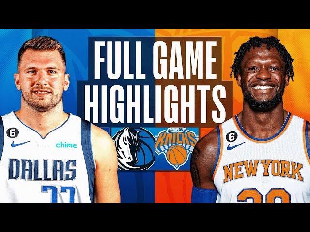 獨行俠對尼克 NBA全場比賽精彩高光花絮 2022年12月3日 MAVERICKS at KNICKS NBA FULL GAME HIGHLIGHTS 12, 3, 2022