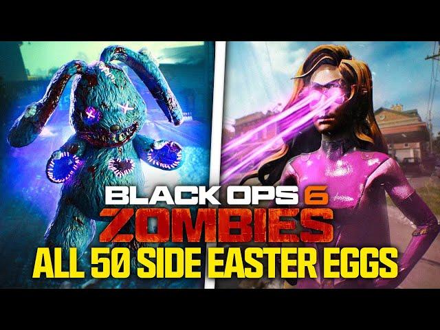 ALL 50 SIDE EASTER EGGS IN BLACK OPS 6 ZOMBIES! (Liberty Falls & Terminus Side Easter Eggs)